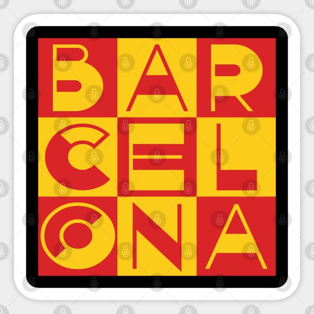 Barcelona Sticker by defytees